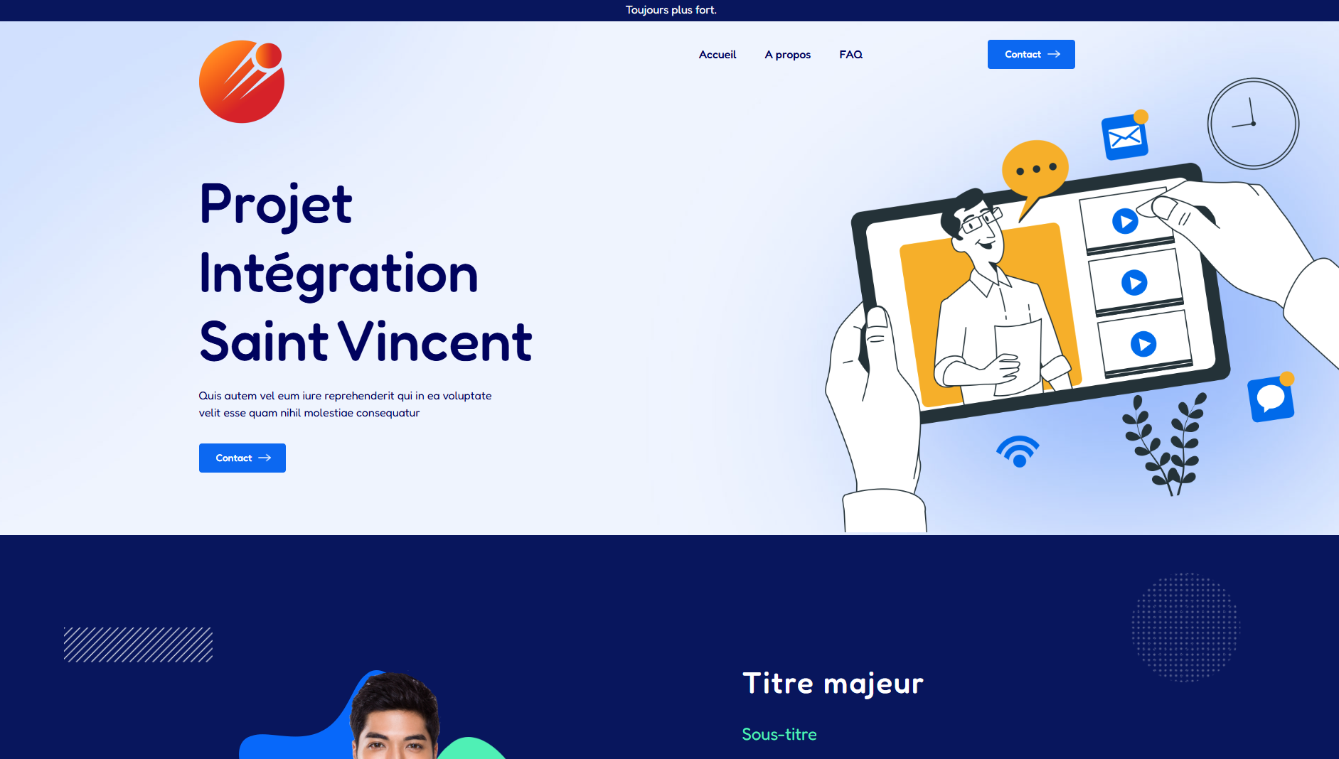 Intégration d’un site web dynamique et responsive